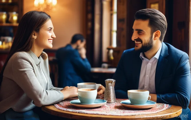 보스니아의 비즈니스 문화와 기업 환경 - **Prompt:** A warm and inviting scene depicting a critical first business meeting in Bosnia and Herz...