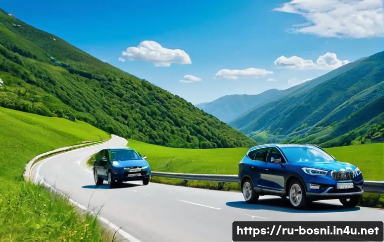 보스니아에서 렌터카 이용하는 법 - **Prompt 1: Scenic Mountain Drive in Bosnia and Herzegovina**
"A vibrant, cinematic shot of a mo...